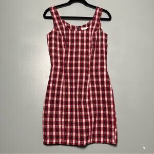 Vintage Rampage Plaid Mini Dress 90s Preppy Punk Grunge Flannel Junior's Size 5